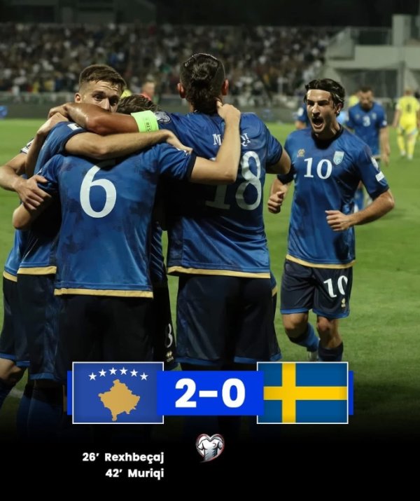 第94的国足能否一战？科索沃FIFA排行升至第91，本月爆冷打败瑞典